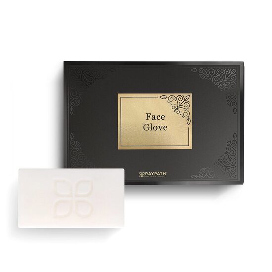 Kopšanas komplekts (sejas cimds + baltās ziepes)